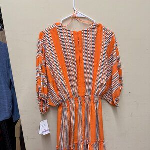 Taylor Orange Fashion Dress – Size 6